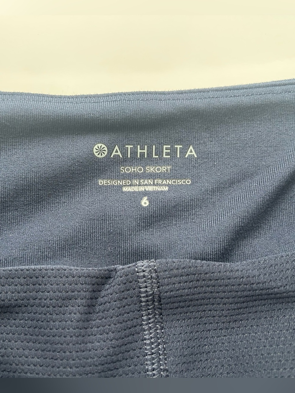 Athleta Soho Skort Athletic Skirt Navy Size 6 - Picture 6 of 9